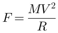 Formula for centrifugal force