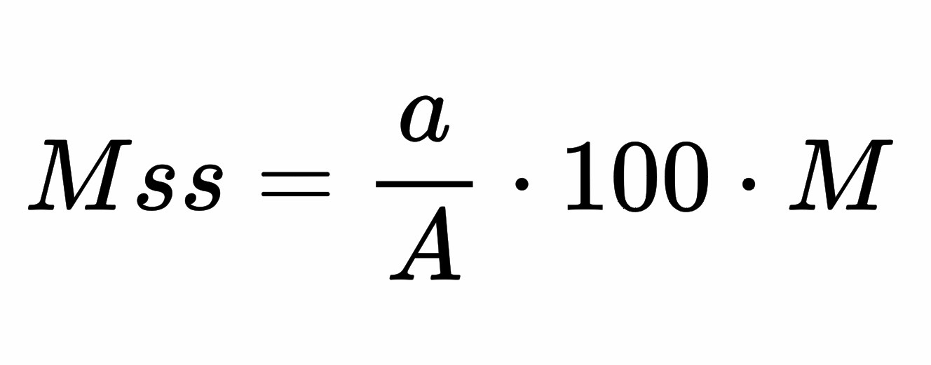 Formula for surface area to volume